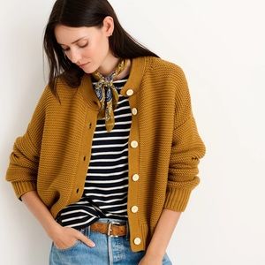 Alex Mill Nico Chunky Cardigan In Golden Khaki Size XL